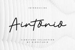 Aintonio: A Stylish Typeface for Polished Branding