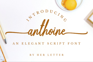 Anthoine: A Script Font That Elevates Brand Identity