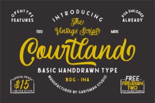 Courtland Font for Bold Web Design