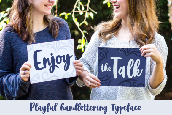 Enjoy the Talk: A Handwritten Font for Bold Web Design