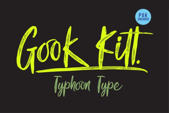 Gook Kitt: The Font That Speaks with Personality